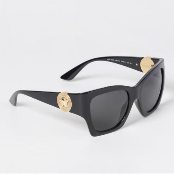 NEW VERSACE VE4452 GB1/87 BLACK WOMEN SQUARE SUNGLASSES VERSACE MOD 4452 - Picture 1 of 6